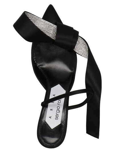 Sergio Rossi Black Pointed Toe Heels In Black