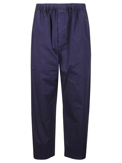 Shop Lemaire Relaxed Pants In Blue Violet