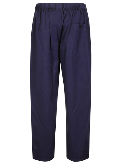 Shop Lemaire Relaxed Pants In Blue Violet