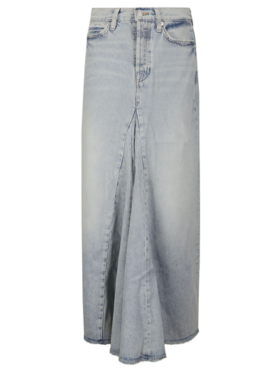 Shop 7 For All Mankind Western Maxi Skirt Pricila In Light Blue