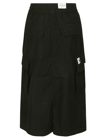 Shop Carhartt W Jet Cargo Skirt Lane Poplin In Rinsed Black