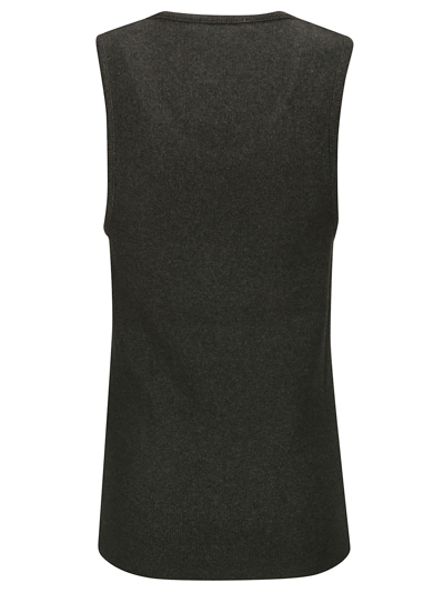 Shop Jw Anderson Clay Trompe Loeil Print Vest In Charcoal Melange