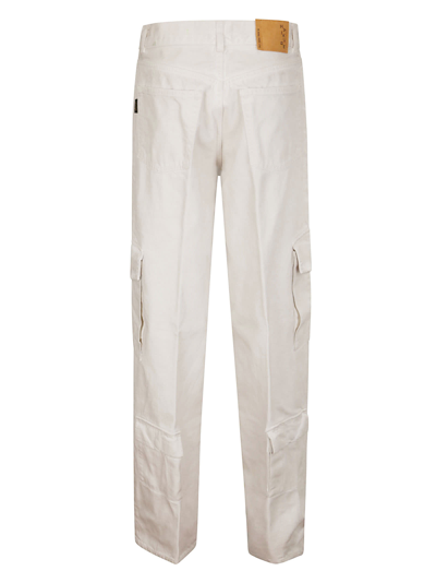 Haikure Pressed-crease Trousers In White