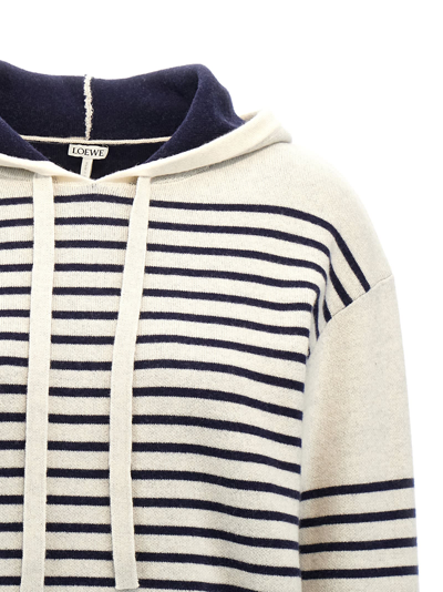 Shop Loewe Wool Hoodie In Multicolor