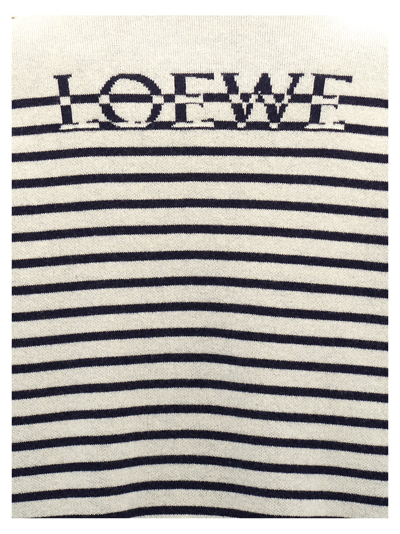 Shop Loewe Wool Hoodie In Multicolor