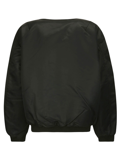 Shop Coperni Cut-out Twisted Bomber Jacket In Black