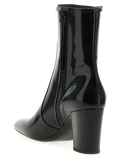 Shop Saint Laurent Betty Ankle Boots In Black