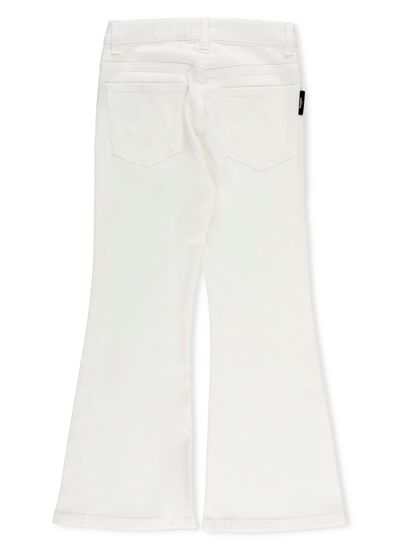 Shop Balmain Logoed Trousers In White