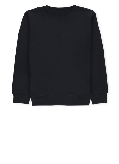 Shop Balmain Logoed Sweatshirt In Black