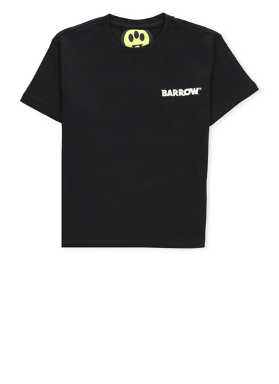 Shop Barrow Logoed T-shirt In Black