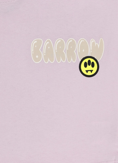 Shop Barrow Cropped T-shirt With Logo In Pink
