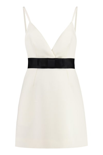 Shop Dolce & Gabbana Virgin Wool Dress In White