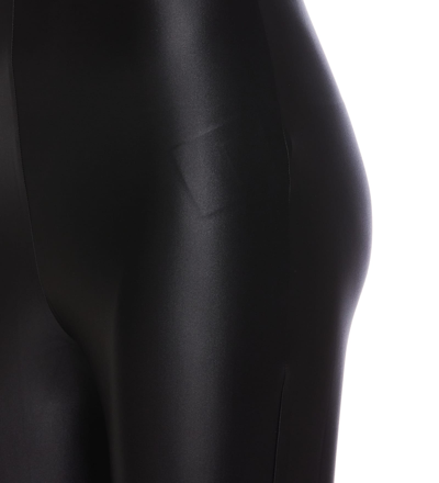 Shop Versace Jeans Couture V-emblem Rouches Suit In Black
