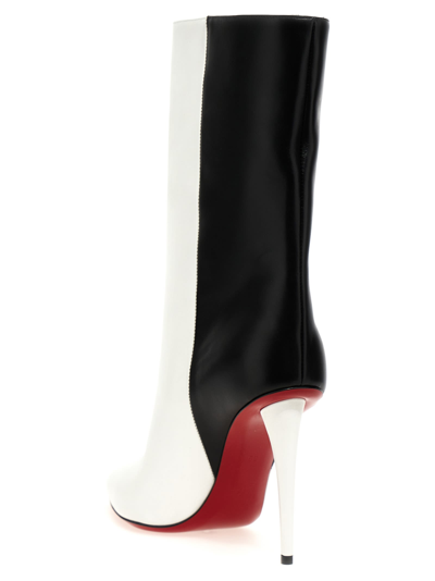 Shop Christian Louboutin Astrilarge Ankle Boots In White/black