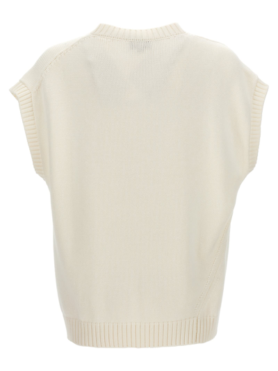 Shop Hed Mayner Knit Vest In White