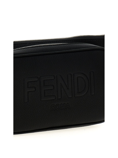 Shop Fendi Roma Fanny Pack In Black