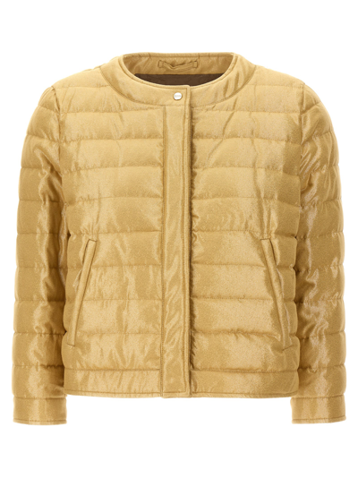 Shop Herno Crio Jacket In Gold
