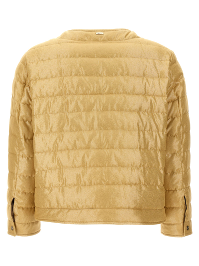 Shop Herno Crio Jacket In Gold