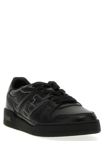 Shop Fendi Match Sneakers In Black