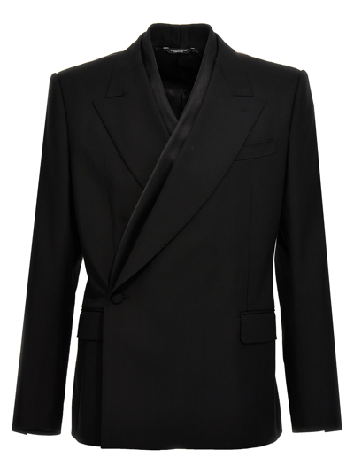 Shop Dolce & Gabbana Sicilia Blazer In Black