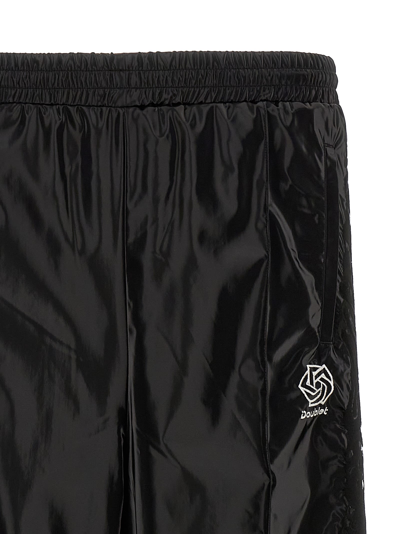 Doublet Laminate Track Pants White/black In White/black
