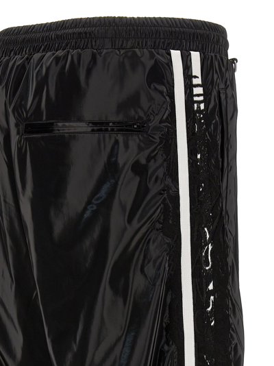 Doublet Laminate Track Pants White/black In White/black