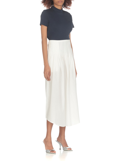 Shop Apc Cotton Skirt In White