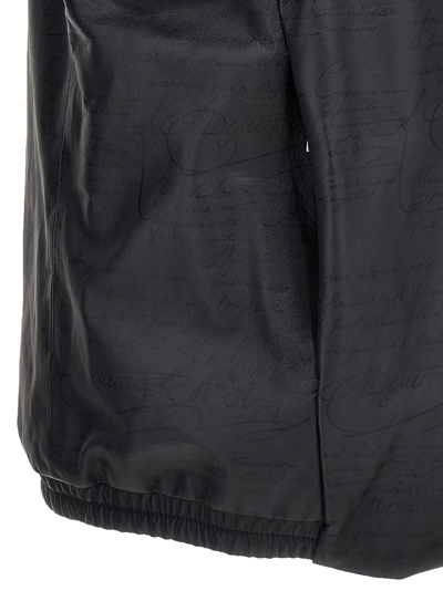 Shop Berluti Printed Scritto Vest In Gray