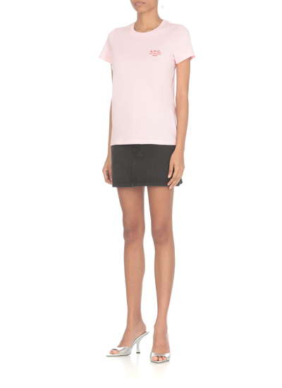 Shop Apc Denise T-shirt In Pink