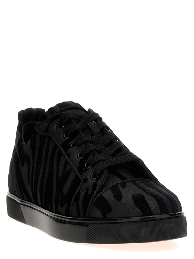 Shop Christian Louboutin Louis Junior Orlato Sneakers In Black