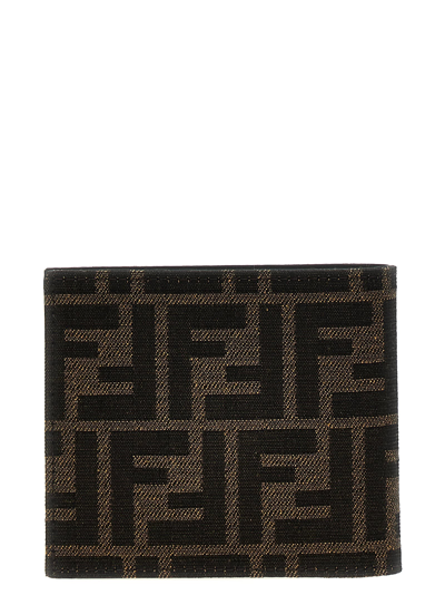 Shop Fendi Ff Wallet In Brown