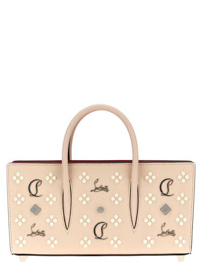 Shop Christian Louboutin Paloma Handbag In Beige