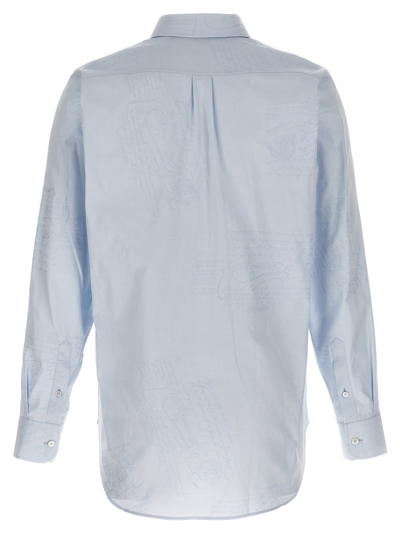 Shop Berluti Scritto Alessandro Shirt In Light Blue