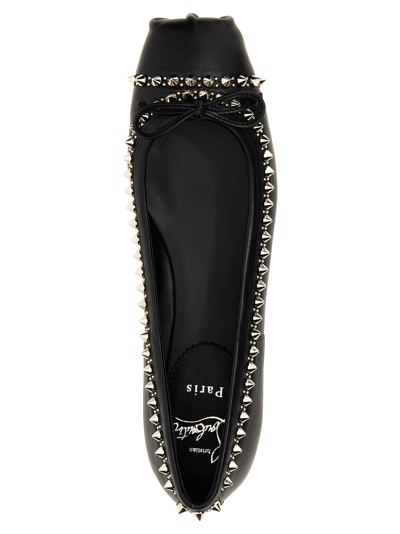 Shop Christian Louboutin Mamadrague Spikes Ballet Flats In Black