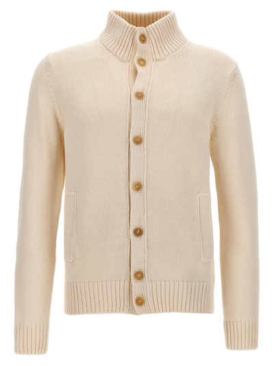 Shop Zanone Chioto Cardigan In White