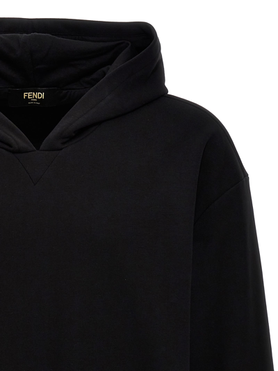 Shop Fendi Ff Hoodie In Black