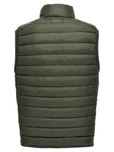 Shop Stone Island Quilted Vest 100 Gr In Green