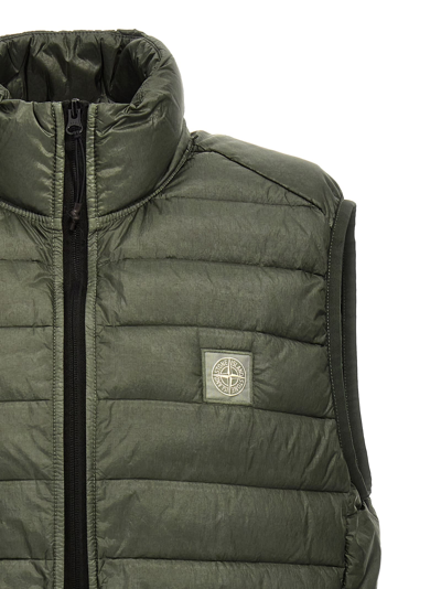 Shop Stone Island Quilted Vest 100 Gr In Green