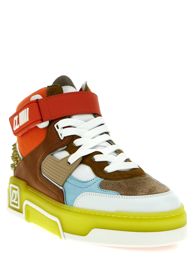 Shop Christian Louboutin Astroloubi Mid Sneakers In Multicolor