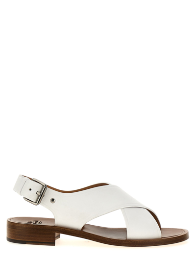 Shop Church's Crossed Band Sandals In White