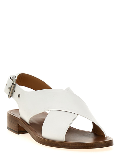 Shop Church's Crossed Band Sandals In White