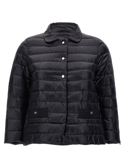 Shop Herno Quilted Down Jacket In Black