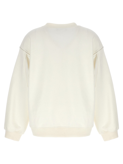 Shop Fabiana Filippi Light Point Detail Sweatshirt In White