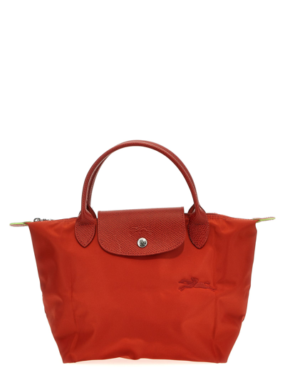 Shop Longchamp Le Pliage Green S In Red