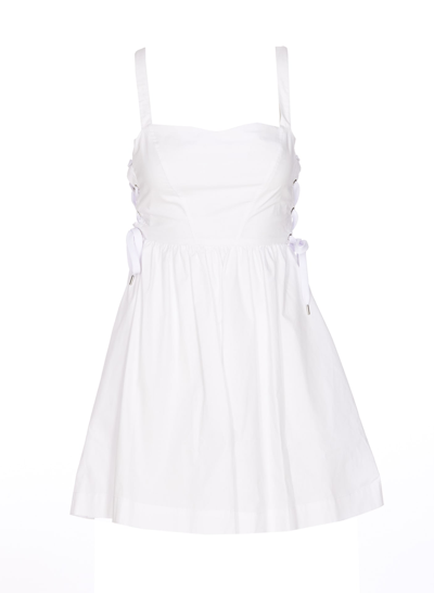 Shop Pinko Amazonia Mini Dress In White