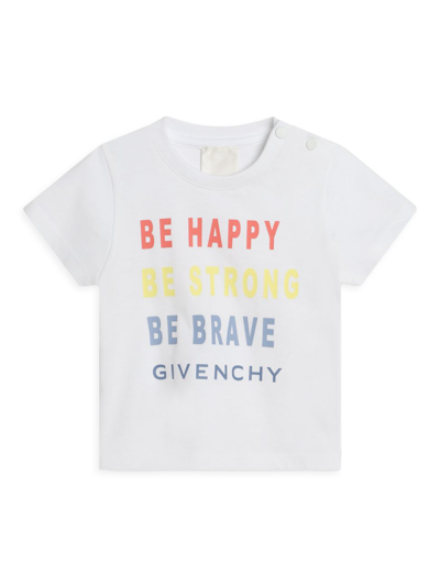 Shop Givenchy Baby Girl's & Little Girl's 'be' T-shirt In White