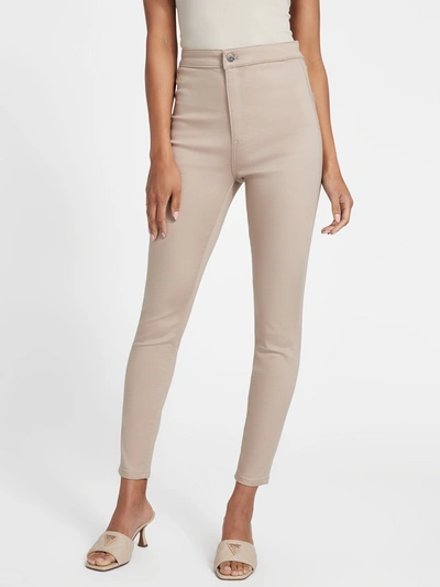 Shop Guess Factory Eco Nova Skinny Jeans In Beige