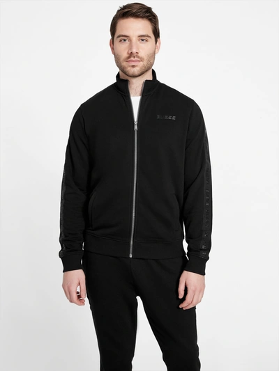 Shop Guess Factory Eco Nelly Logo Tape Jacket In Black