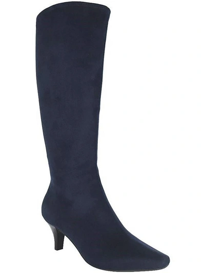 Shop Impo Namora Womens Dressy Knee-high Boots In Blue