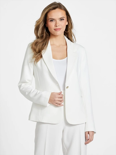 Shop Guess Factory Lily Blazer In White